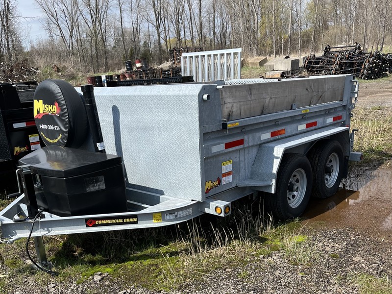 2024 Miska 5 Ton Galvanized Dump Trailer